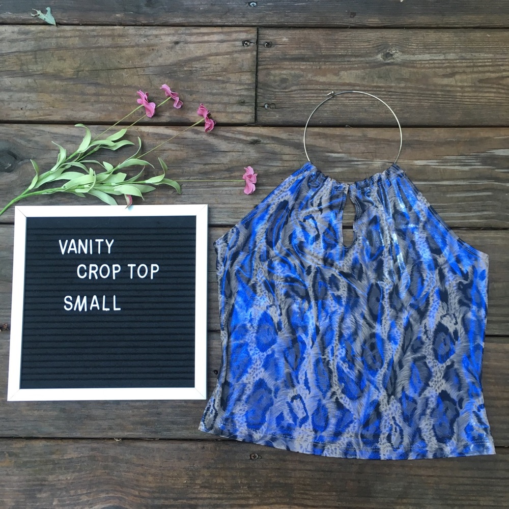 VANITY IRIDESCENT CROP TOP